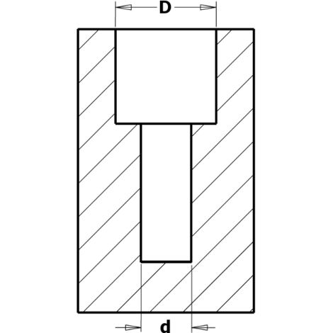 515.614.11A BROCA CON AVELLANADOR 90° HW Z2+2 S=10X25 D=6/14 DX