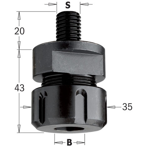 796.122.00 MANDRIL PORTAFRESAS S=M12X1.75 X PINZAS ER20-STD