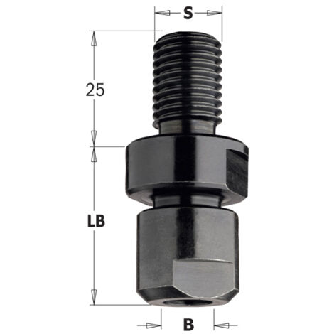 796.140.00 MANDRIL PORTAFRESAS S=M14X2 X PINZAS 6-6.35-8-9.5