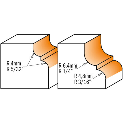 844.350.11 FRESA PERFILADA C/RODAM.  HM S=6.35 R=4.8/6.4