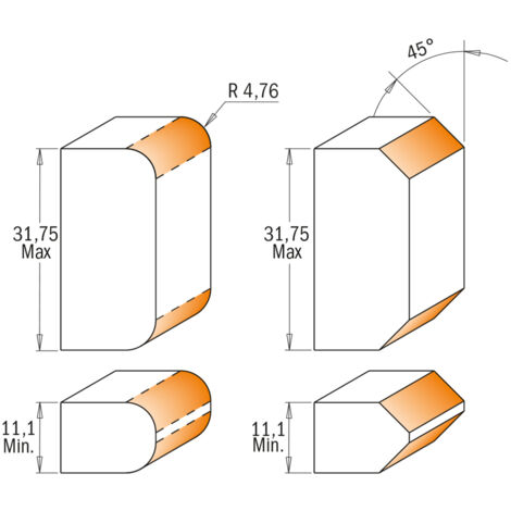 CMT Frezen Verstelbare afschuinfrees HW Z2 D=160x50x30 ( -90°) | 694.017.30 CMT Frezen Verstelbare afschuinfrees HW Z2 D=160x50x30 ( -90°) | 694.017.30
