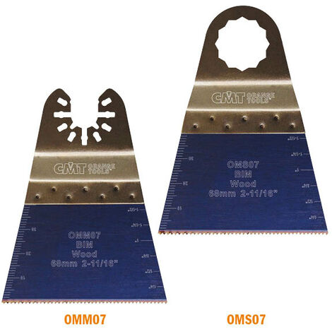 OMM07-X5 68MM HOJA DE SIERRA DE INMERSIÓN Y PERFILADORA EXTRA-LARGA DURACIÓN PARA MADERA