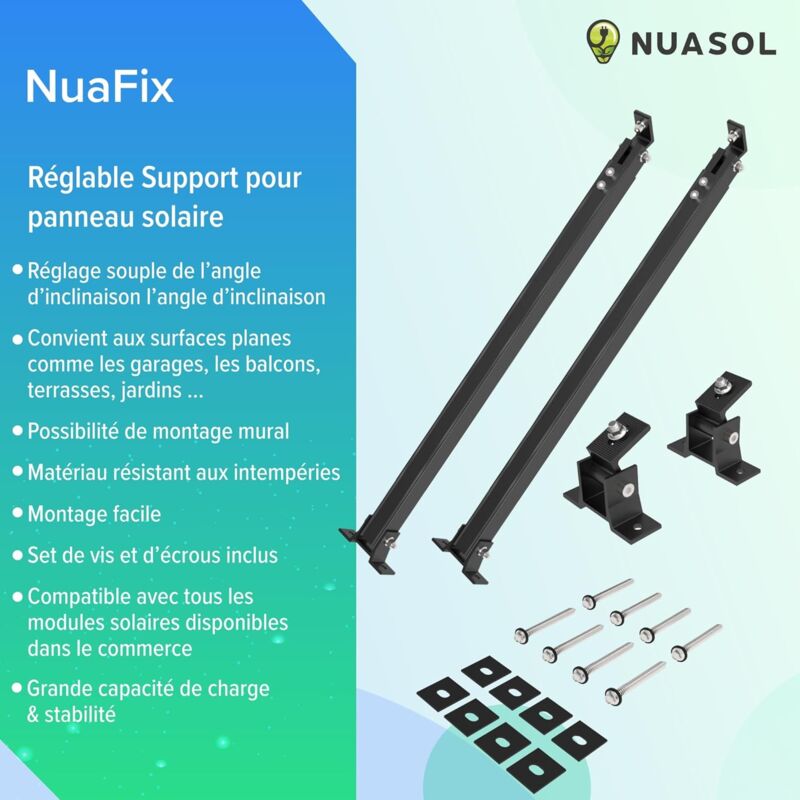 GETLITOOL Supports de Montage de Panneaux Solaires en GETLITOOL Supports de Montage de Panneaux Solaires en