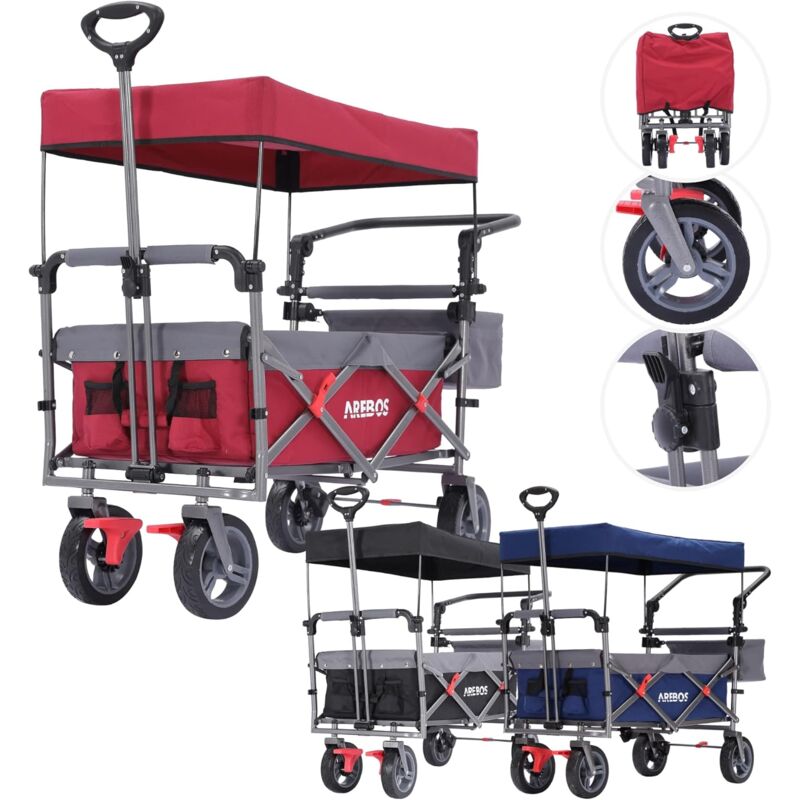 Chariot de transport pliable à roulettes - poignée télescopique - max Chariot de transport pliable à roulettes - poignée télescopique - max