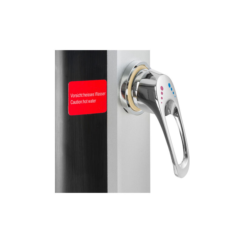 Douche Solaire AREBOS 35L - Avec Thermomètre, Pommeau 360° Et Douche Pieds - Jardin
