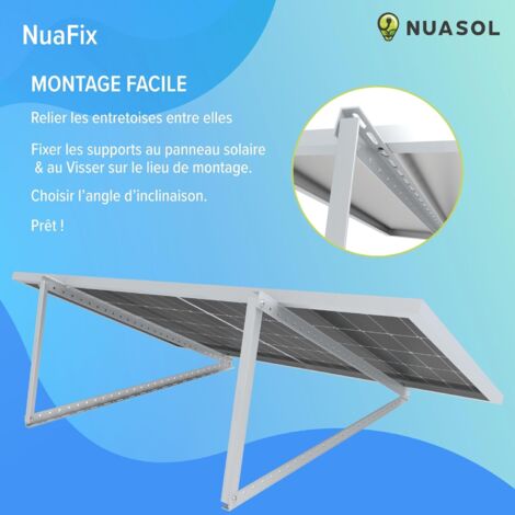 Support Panneau Solaire Sol Fixation Toiture FIBROCIMENT Pour 1 Panneau Solaire | Max 1160mm Fixation Panneaux Photovoltaïques