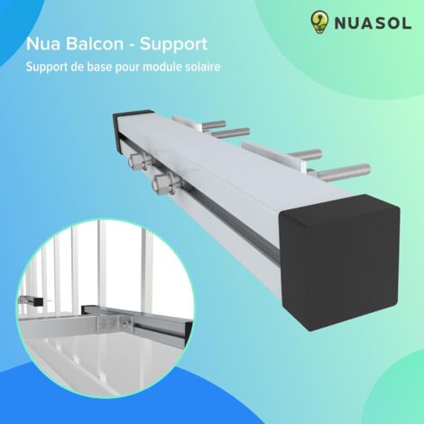 Support Réglable NuaSol Pour Panneaux Solaires Balcon – Lot De 2, Longueur 390-676mm