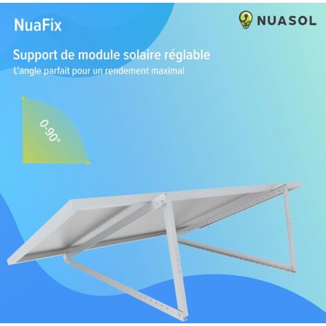 Support NuaSol Pour Panneaux Solaires - Toit Plat - Lot De 4 En Aluminium