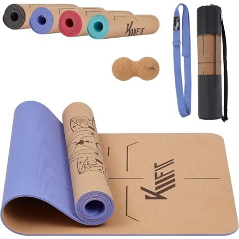Tapis de yoga 15 mm d'épaisseur tapis d'exercice gymnase entraînement  fitness Pi