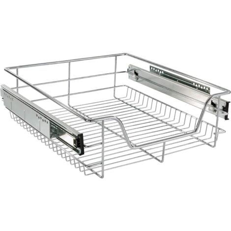 NETEL Lot de 2 tiroirs télescopiques extensibles,Largeur réglable de 43,5 à 68 cm,Pour armoires de cuisine,Avec film adhésif,Blanc NETEL Lot de 2 tiroirs télescopiques extensibles,Largeur réglable de 43,5 à 68 cm,Pour armoires de cuisine,Avec film adhésif,Blanc