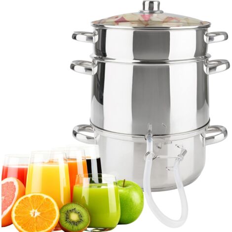 AREBOS Induction Presse agrumes à Vapeur Presse fruits Acier inoxydable 8 L (1/5)