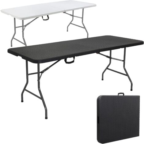 Ensemble de table de camping pliable 180 noir