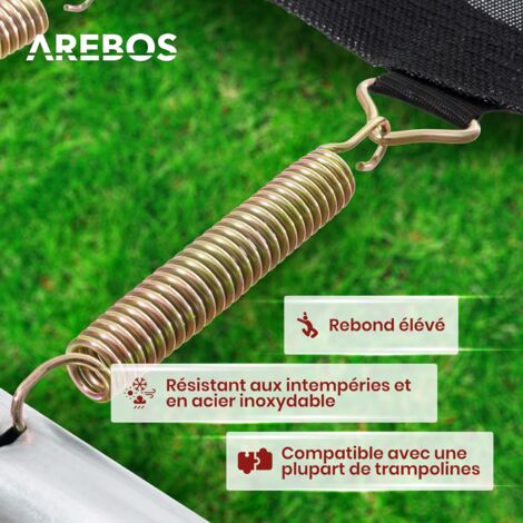 BEITESI Ressorts De Trampoline 147 Mm - Lot Galvanisé Antirouille Pour Trampoline Enfant