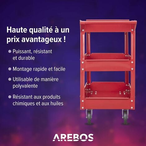 AREBOS Chariot d'Atelier Chariot à Outils