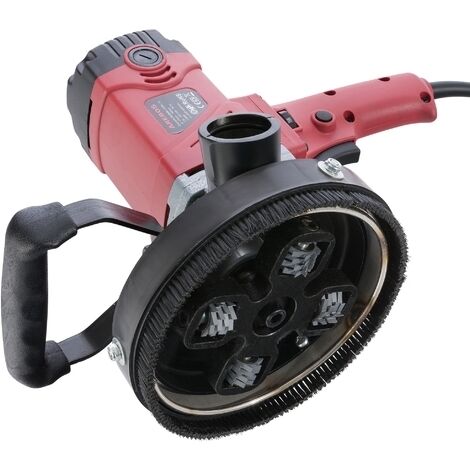 Ponceuse à Béton 5000W 180mm - Vitesse Réglable 2200-4800 Tr/min, Capot Aspiration - Pour Sols, Murs, Rénovation
