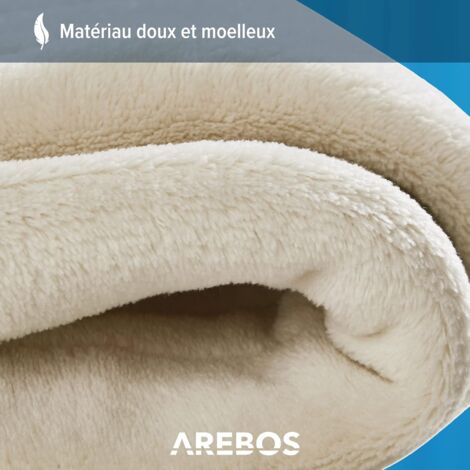Couverture Chauffante Électrique BOHEM 180x130 Cm - 9 Niveaux De Chaleur, Minuterie 1-9h, Lavable - Plaid Chauffant Pour Canapé Ou Lit