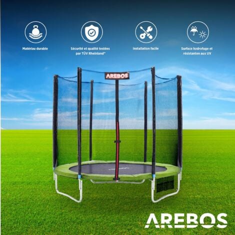 AREBOS Coussin de Protection pour Trampoline de Remplacement  Trampoline Couverture Rembourrage  183 cm  Vert clair
