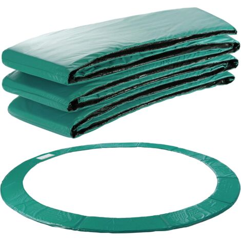 Arebos – Coussin de protection pour trampoline 366 cm – Rembourrage en mousse EPE – Couverture PVC résistante aux UV – Largeur 28 cm – Vert