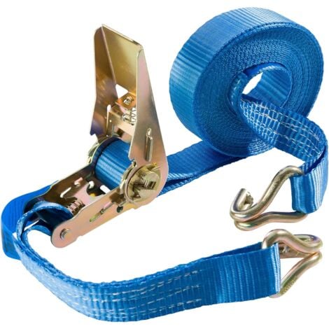 AREBOS 10 x Sangle d'Arrimage  6m x 25mm  800 daN  en deux parts