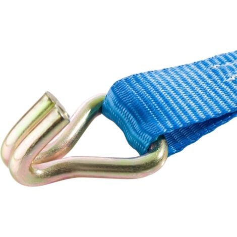 AREBOS 10 x Sangle d'Arrimage  6m x 25mm  800 daN  en deux parts
