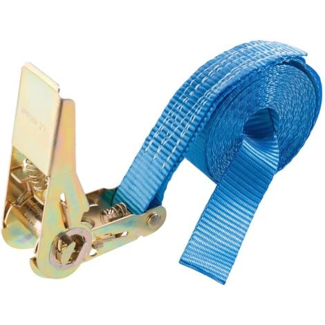 AREBOS 4 x Sangle d'Arrimage  Sangle d'Arrimage  4m x 25mm  800 daN  en une Partie