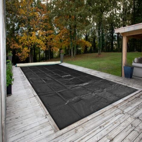 AREBOS Bâche thermique bâche solaire chauffage solaire piscine 3 m x 2 m Noir