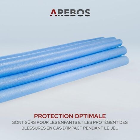 AREBOS Set de barres pour trampoline 6 x 209 cm ou 8x 209 cm Pièces de rechange