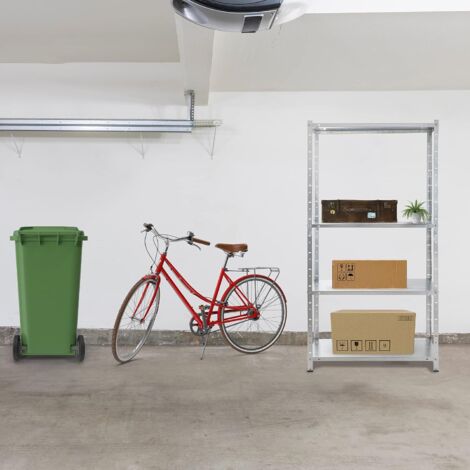 AREBOS Étagère Charge Lourde  100 kg Capacité Totale  150 x 75 x 30 cm  Métal galvanisé