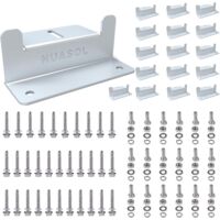 NuaSol NuaFix 16x équerres en Z pour le montage de panneaux solaires Aluminium