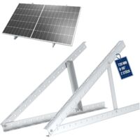 Nuasol – Support pour panneau solaire jusqu'à 720 mm – Aluminium AL6005-T5 – Réglable 0-90° – Fixation facile – Kit complet avec vis et entretoises