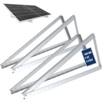 Support NuaSol Pour Panneaux Solaires - Toit Plat - Lot De 4 En Aluminium