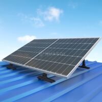 GLIESE Lot De 2 Supports De Panneau Solaire, 114 Cm, Pour Centrale De