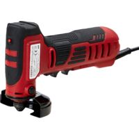 AREBOS Mini meuleuse d'angle  Mini cutter  Ponceuse  260 W  19000 tr/min  Meule de 76 mm Ø  Rouge/noir