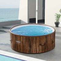 AREBOS Spa Gonflable Piscine Pool Chauffage Exterieur Ronde Drop-Stitch ⌀ 180 cm