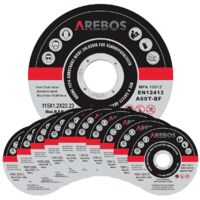 AREBOS Disques à Tronçonner Ø115 mm Enregistrement 22,2 mm Epaisseur 1,2 mm