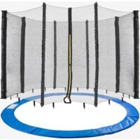 AREBOS Coussin de Protection pour Trampoline 305 cm + Filet pour 8 tiges