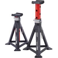 Arebos – Tréteau de support pour voiture – Capacité de 3T – Réglable de 295 à 442 mm – Lot de 2 – Acier robuste avec goupille de sécurité