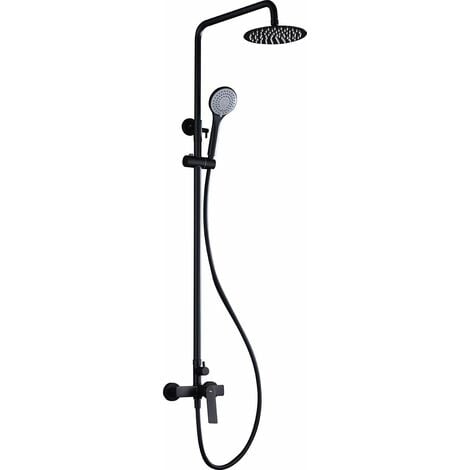 Barra de ducha termostática negro mate serie Line - Imex Products