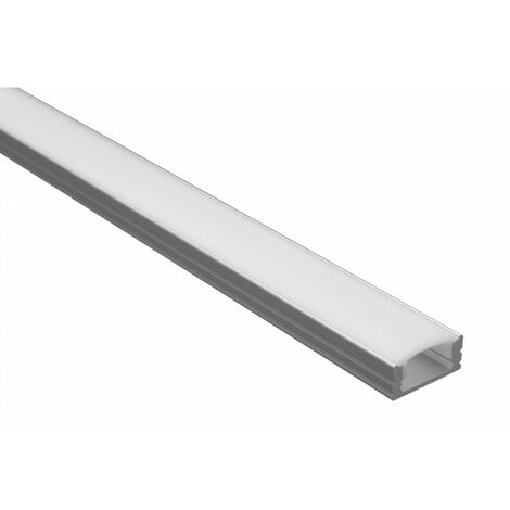 Profilé LED d'angle - Série V16 - 1,5 mètre - Aluminium - Diffuseur opaque