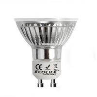 Blanc Chaud - Ampoule/spot LED - GU10 - 3,5 W - SMD Epistar - Ecolife Lighting® - Blanc Chaud