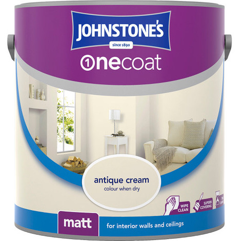 One Coat Paint  Matt Finish - Antique White - 2.5L