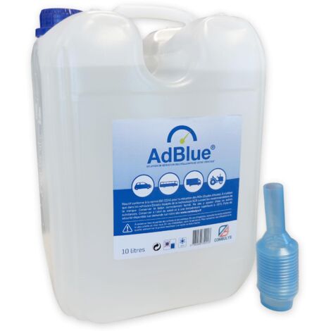 AdBlue 10 Litres Bidon avec bec verseur, AD Blue / GPNox - Additif pour moteur Diesel