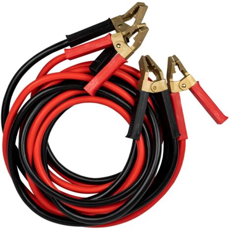 Câble de démarrage 5m avec pinces en cuivre massif – Intensité 700Ah – Section 70 mm² – JBM51238