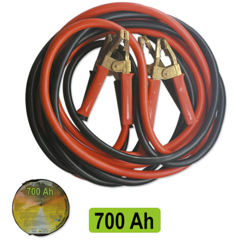 Kit Câbles De Démarrage Batterie Cuivre 35mm2 2000A 2.5m - Pour Camion Et Camping-Car 12V 24V