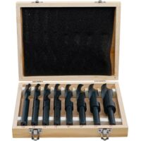 Bgs Technic – Foret à métaux pour perceuse Ø 13 à 25 mm – Queue réduite – Coffret de 8 mèches HSS pour perçage précis