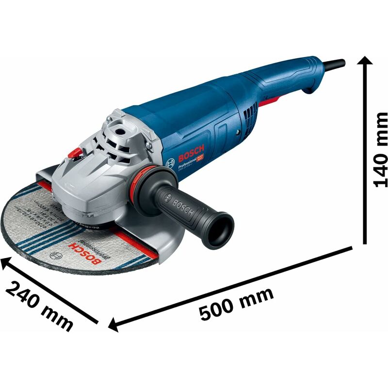 SMERIGLIATRICE ANGOLARE PROFESSIONALE BOSCH 2200W. GWS 22-230J