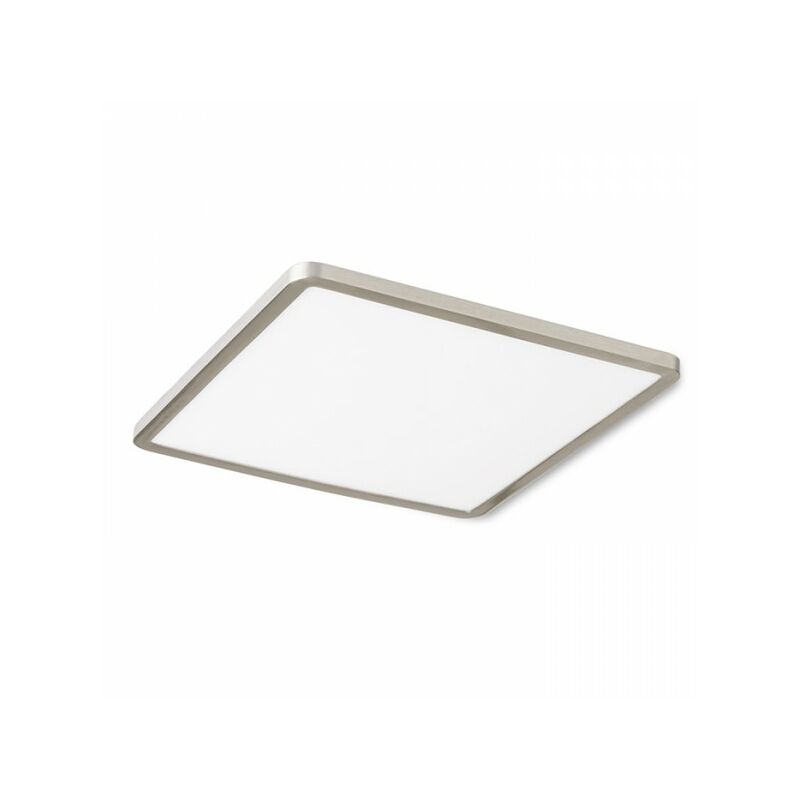 Plafoniera HUE SQ 22 da incasso nichel opaco 230V LED 24W 3000K