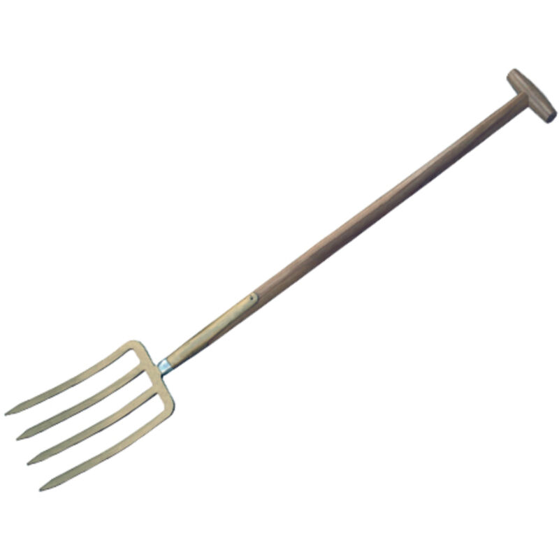 Forca Vanga Per Orto Forchetta Vangatrice In Seta 4 Denti 30 Manico A Stampella Tornito Vanga Forca - Foto 7