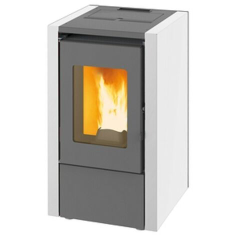 Stufa a pellet 5,8 kw king 60 colore bianco made italy - King