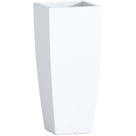 Vaso stilo quadro ghiaccio cm.33x33x70h da arredo interno esterno giardino - Salone (1/4)